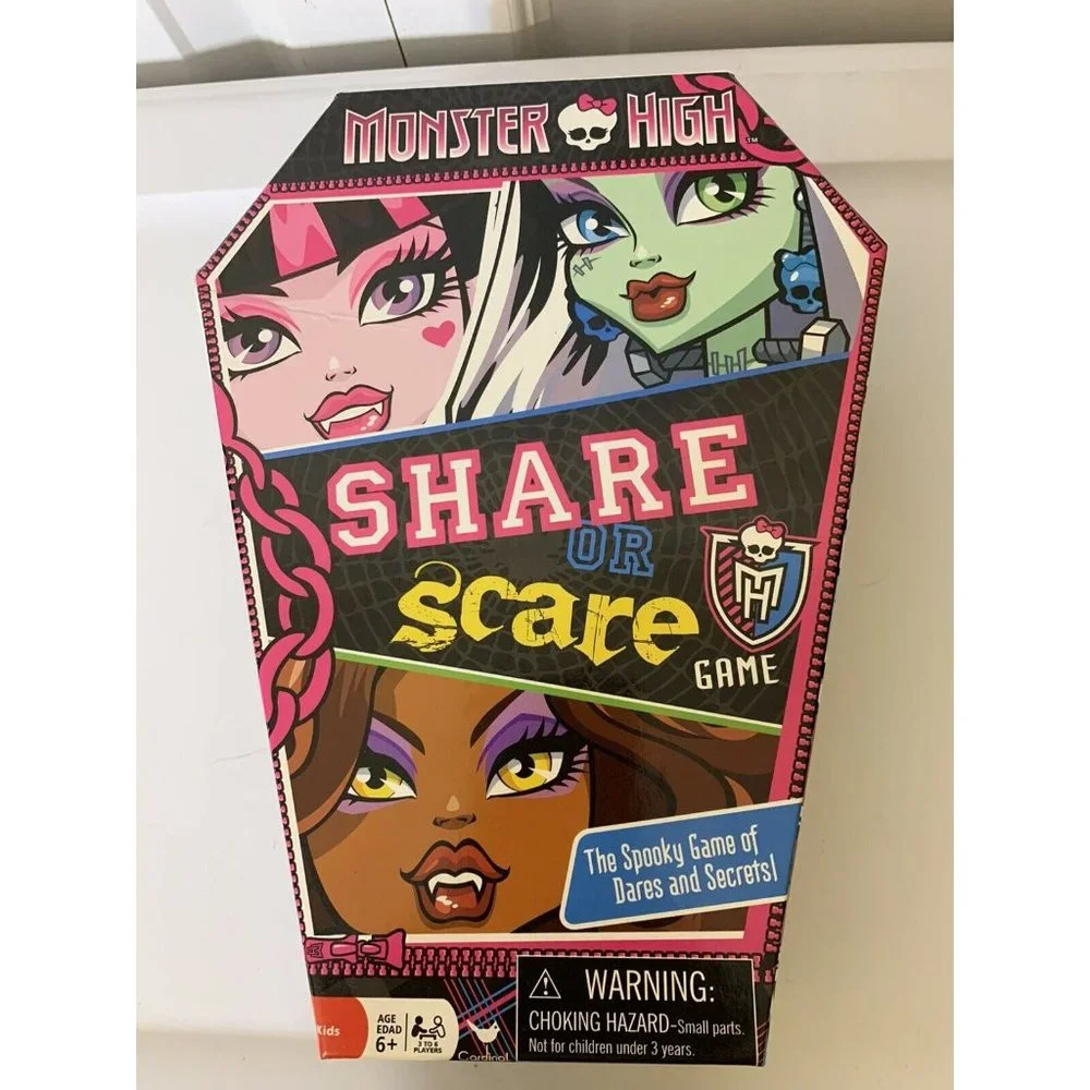 Monster High Share or Scare board‎ game #50201 ages 6 and up